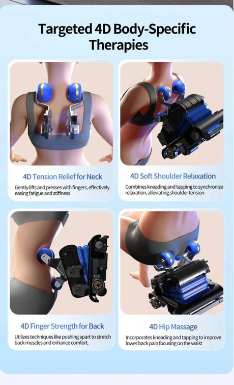 4D Smart Full - Body Precision Control Massage Chair - JINKAIRUI - Sleep Galleria