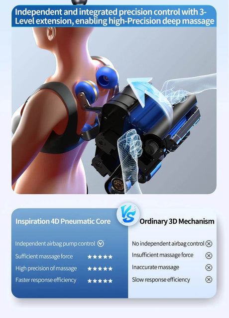 4D Smart Full - Body Precision Control Massage Chair - JINKAIRUI - Sleep Galleria