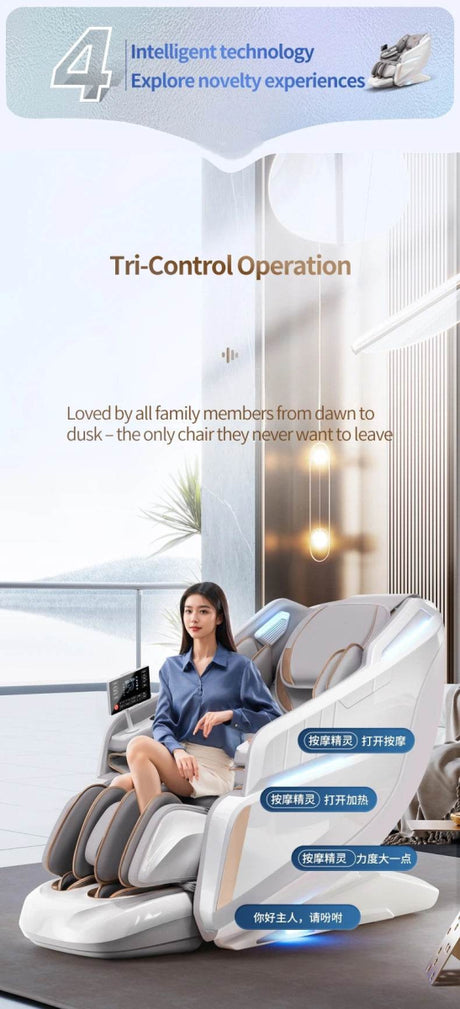 4D Smart Full - Body Precision Control Massage Chair - JINKAIRUI - Sleep Galleria