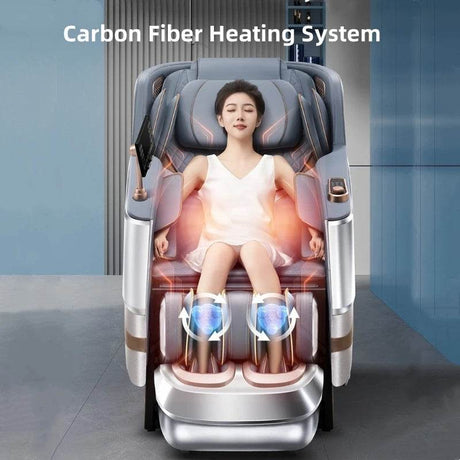 4D Zero Gravity Dual SL Track Full Body Massage Chair - JINKAIRUI - Sleep Galleria