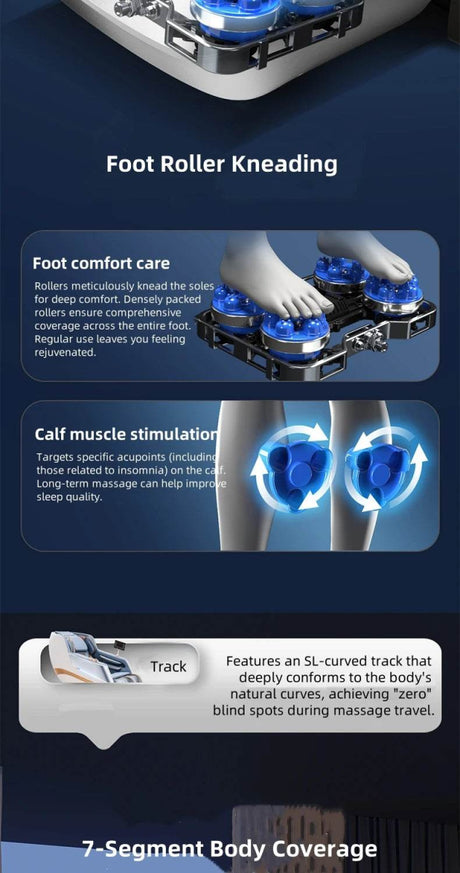 4D Zero Gravity Dual SL Track Full Body Massage Chair - JINKAIRUI - Sleep Galleria