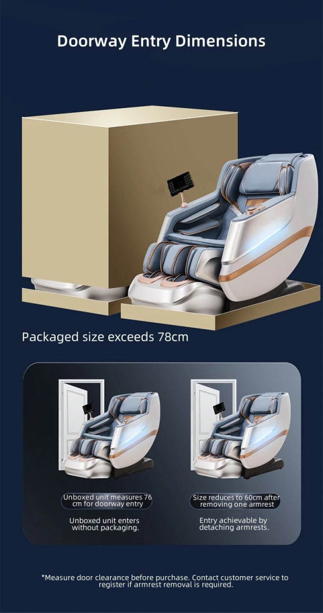 4D Zero Gravity Dual SL Track Full Body Massage Chair - JINKAIRUI - Sleep Galleria