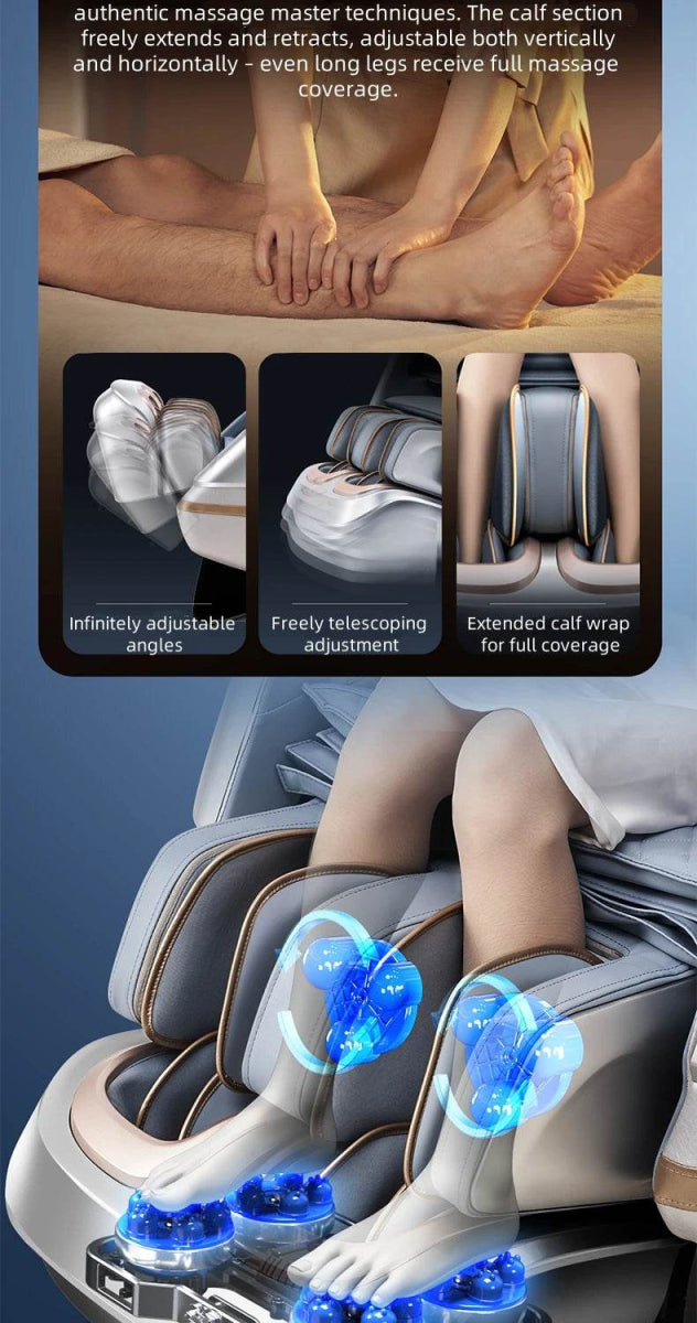 4D Zero Gravity Dual SL Track Full Body Massage Chair - JINKAIRUI - Sleep Galleria