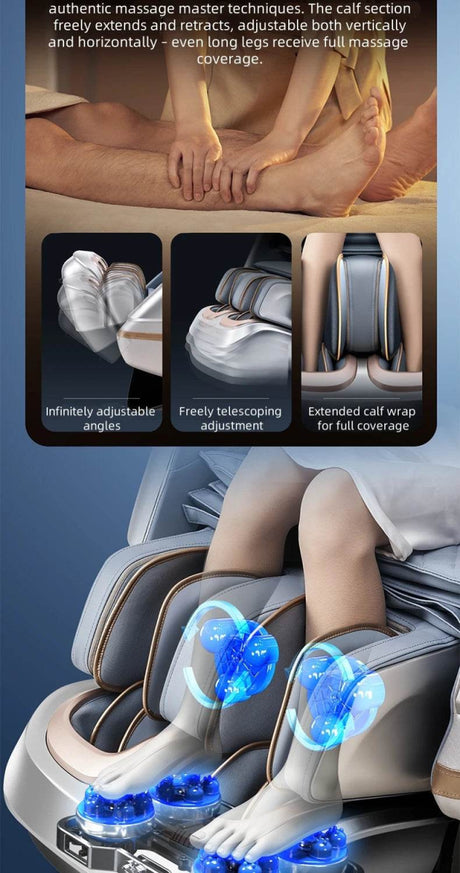 4D Zero Gravity Dual SL Track Full Body Massage Chair - JINKAIRUI - Sleep Galleria