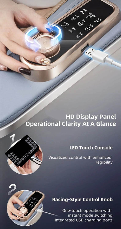 4D Zero Gravity Dual SL Track Full Body Massage Chair - JINKAIRUI - Sleep Galleria