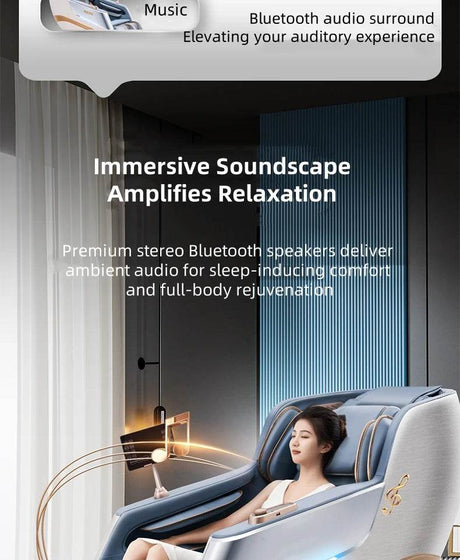 4D Zero Gravity Dual SL Track Full Body Massage Chair - JINKAIRUI - Sleep Galleria