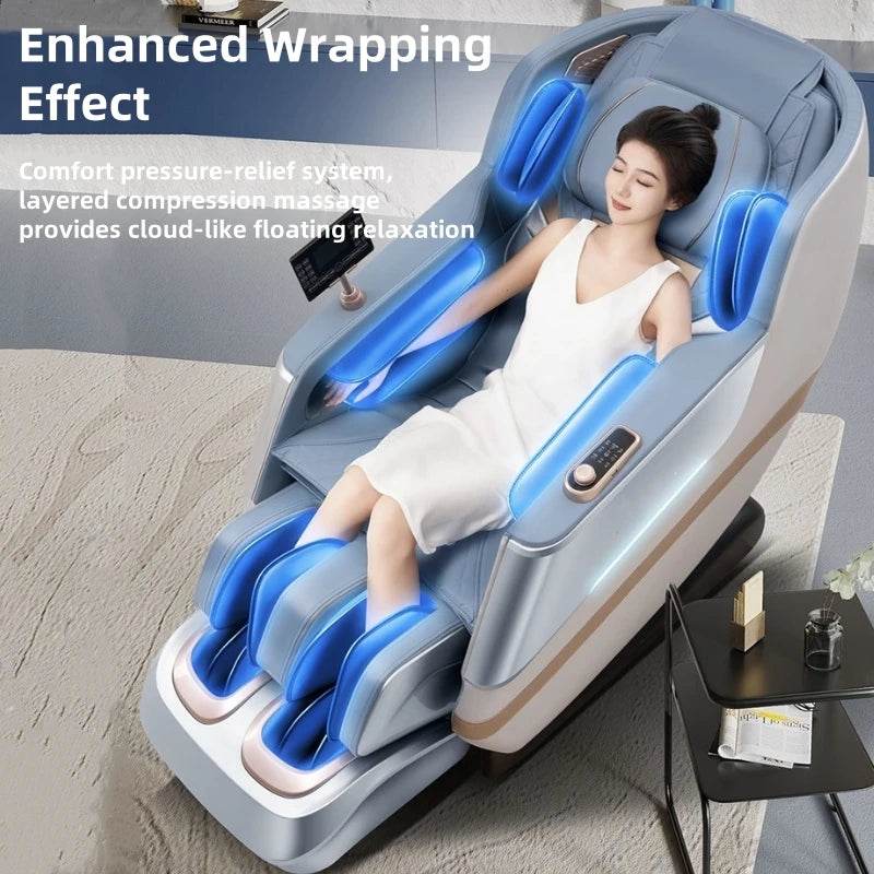 4D Zero Gravity Dual SL Track Full Body Massage Chair - JINKAIRUI - Sleep Galleria