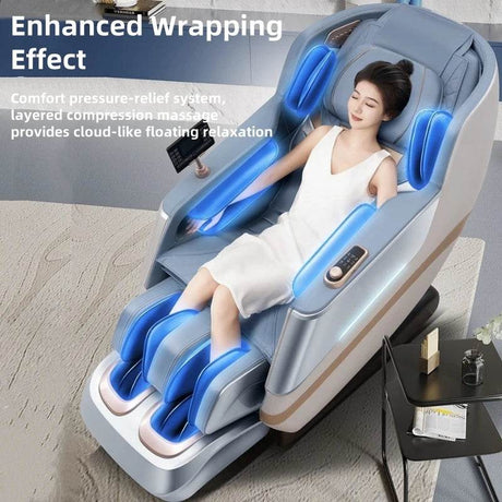 4D Zero Gravity Dual SL Track Full Body Massage Chair - JINKAIRUI - Sleep Galleria