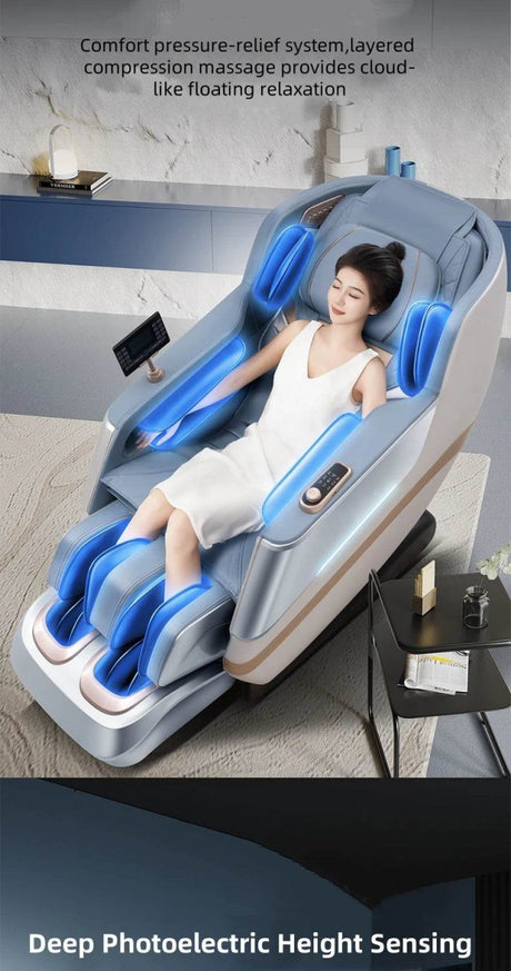 4D Zero Gravity Dual SL Track Full Body Massage Chair - JINKAIRUI - Sleep Galleria
