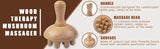 Wooden Mushroom Shape Wood Therapy Massage Tool - JOMMJO - Sleep Galleria