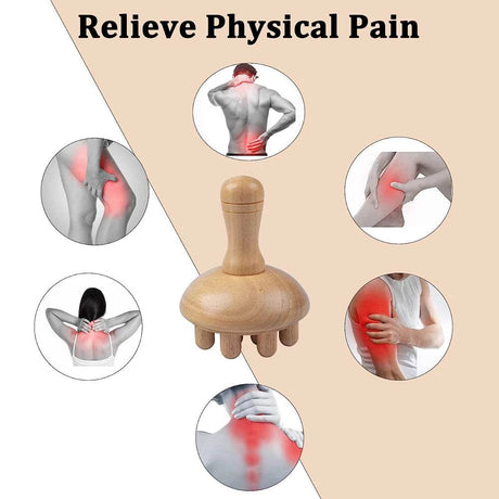 Wooden Mushroom Shape Wood Therapy Massage Tool - JOMMJO - Sleep Galleria