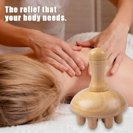 Wooden Mushroom Shape Wood Therapy Massage Tool - JOMMJO - Sleep Galleria