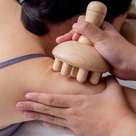 Wooden Mushroom Shape Wood Therapy Massage Tool - JOMMJO - Sleep Galleria