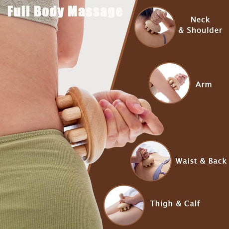 Wooden Mushroom Shape Wood Therapy Massage Tool - JOMMJO - Sleep Galleria