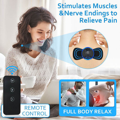 EMS Electric Portable Neck And Back Massager Device - Joverisher - Sleep Galleria