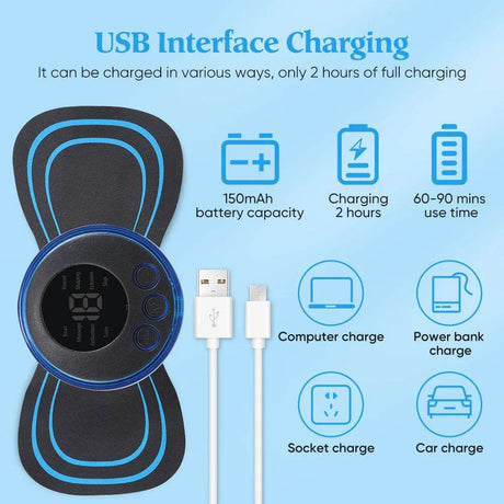 EMS Electric Portable Neck And Back Massager Device - Joverisher - Sleep Galleria
