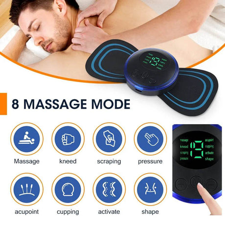 EMS Electric Portable Neck And Back Massager Device - Joverisher - Sleep Galleria