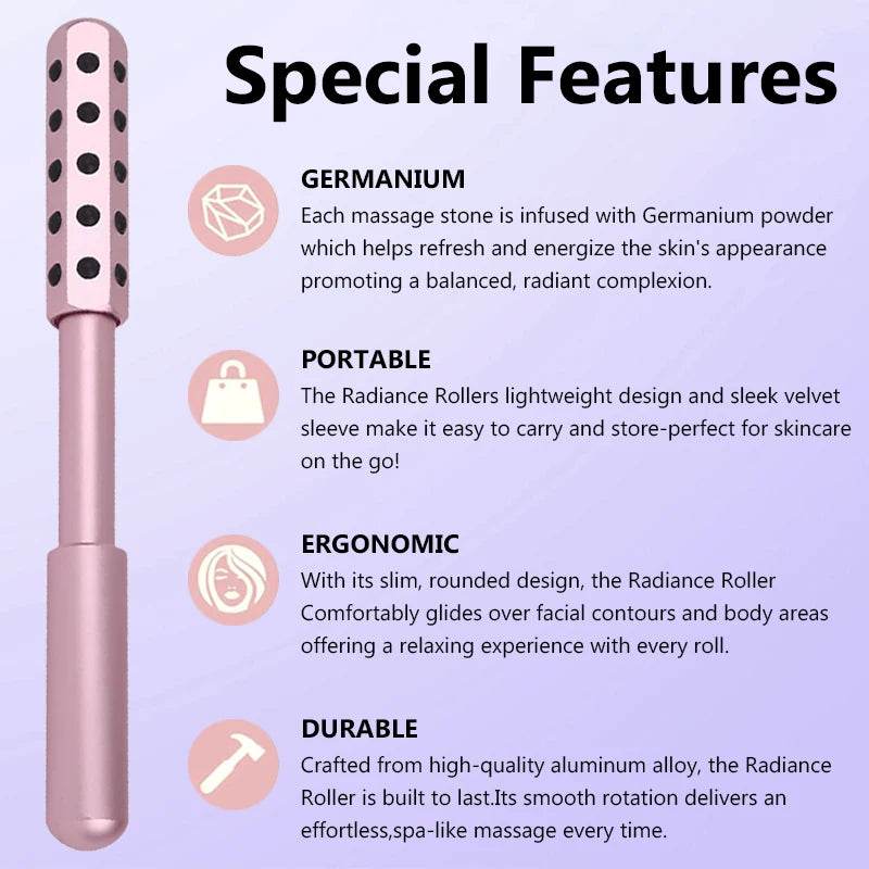 24 - Piece Germanium Massage Roller Stick Set - KEMOKO - Sleep Galleria