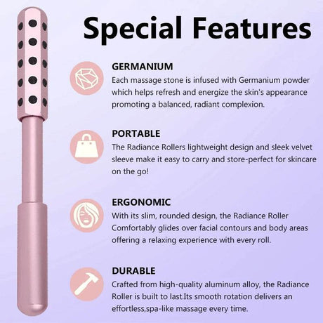 24 - Piece Germanium Massage Roller Stick Set - KEMOKO - Sleep Galleria
