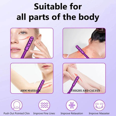 24 - Piece Germanium Massage Roller Stick Set - KEMOKO - Sleep Galleria
