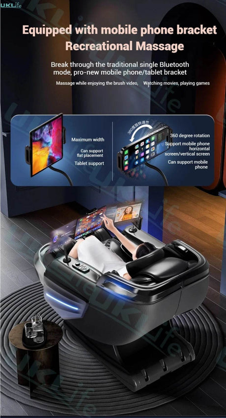 4D Jade Shiatsu Zero Gravity Massage Chair With Bluetooth - KEMPELEN - Sleep Galleria