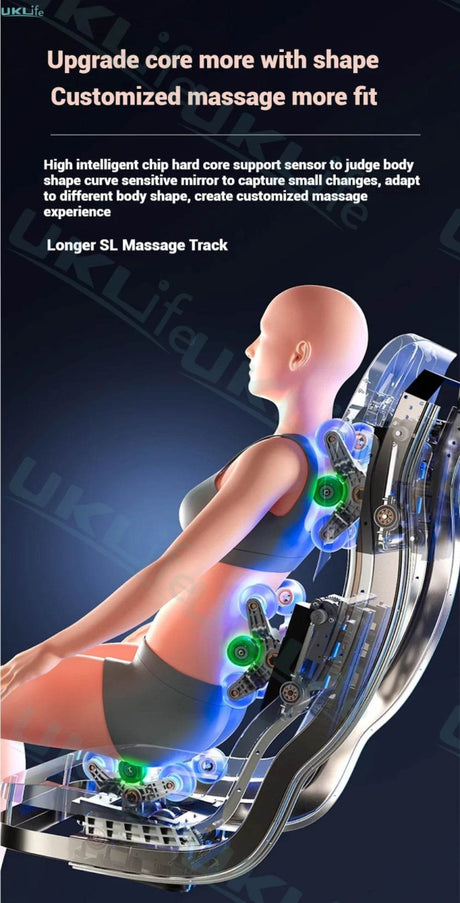 4D Jade Shiatsu Zero Gravity Massage Chair With Bluetooth - KEMPELEN - Sleep Galleria
