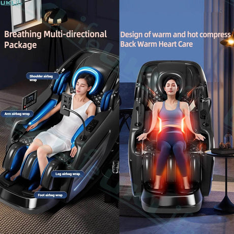 4D Jade Shiatsu Zero Gravity Massage Chair With Bluetooth - KEMPELEN - Sleep Galleria