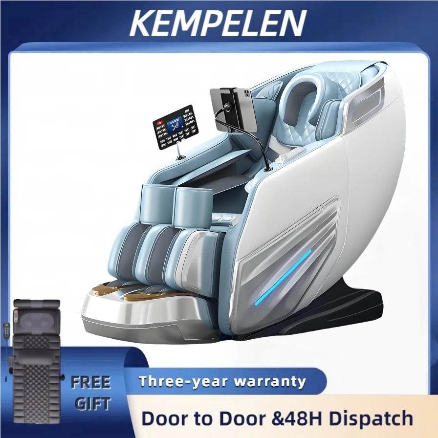 4D Jade Shiatsu Zero Gravity Massage Chair With Bluetooth - KEMPELEN - Sleep Galleria