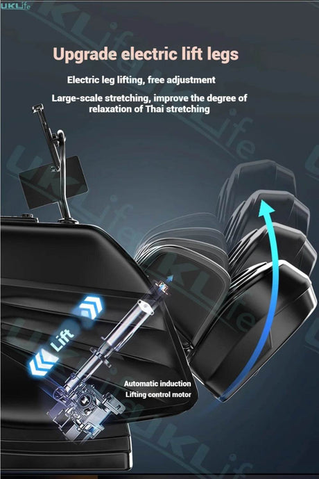 4D Jade Shiatsu Zero Gravity Massage Chair With Bluetooth - KEMPELEN - Sleep Galleria