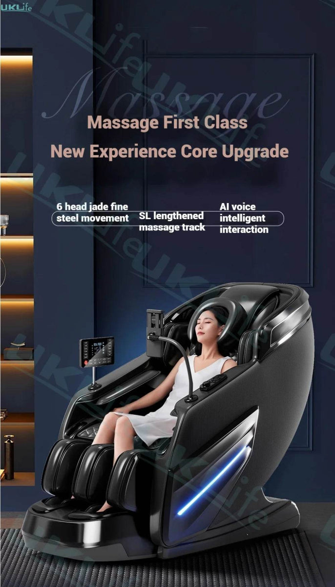 4D Jade Shiatsu Zero Gravity Massage Chair With Bluetooth - KEMPELEN - Sleep Galleria