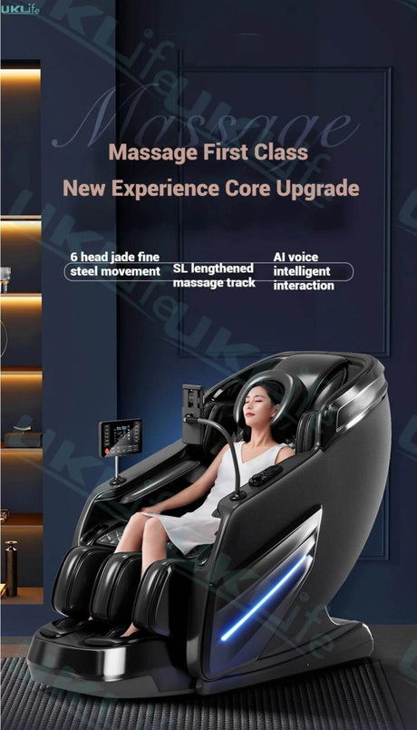 4D Jade Shiatsu Zero Gravity Massage Chair With Bluetooth - KEMPELEN - Sleep Galleria