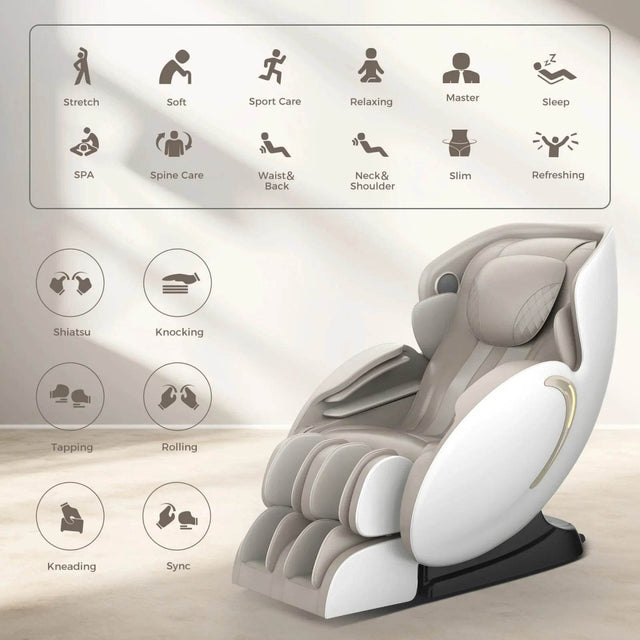4D SL Airbag Zero Gravity Full Body Massage Chair - Kempelen - Sleep Galleria