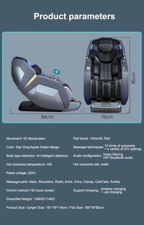 Kizuna FlowSync V 4D Massage Chair - Kizuna - Sleep Galleria
