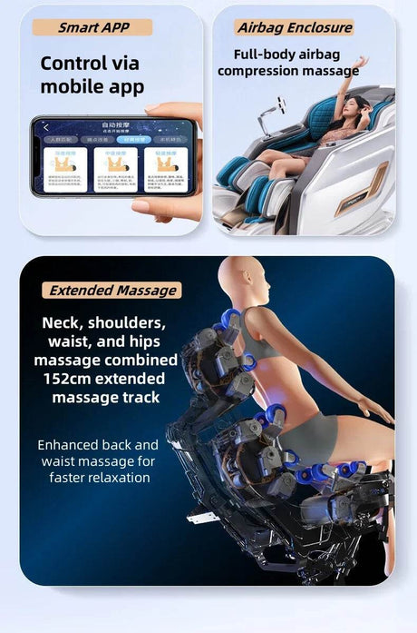 Kizuna SkyVoice 4D Zero Gravity AI Voice Massage Chair - Kizuna - Sleep Galleria