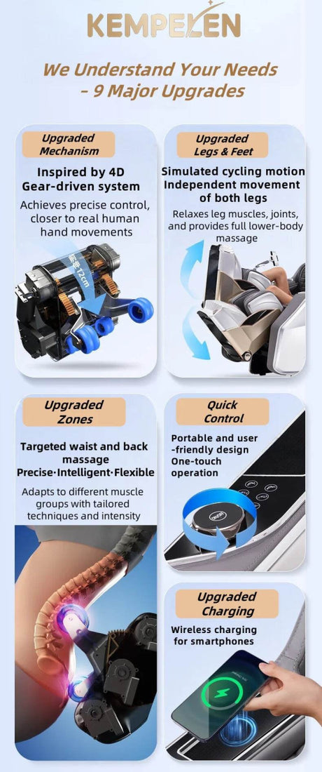 Kizuna SkyVoice 4D Zero Gravity AI Voice Massage Chair - Kizuna - Sleep Galleria