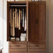 Freestanding Wooden Wardrobe Armoire With Doors Drawers - LIKIMIO - Sleep Galleria