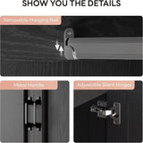 Freestanding Wooden Wardrobe Armoire With Doors Drawers - LIKIMIO - Sleep Galleria