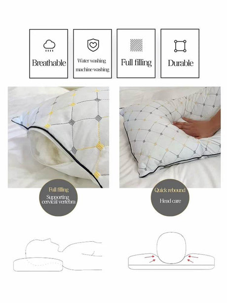 Antibacterial Cervical Spine Support Pillow - Lism - Sleep Galleria