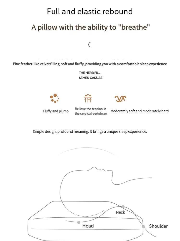 Antibacterial Cervical Spine Support Pillow - Lism - Sleep Galleria