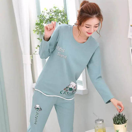 2 - Piece Thin Cotton Blend Women’s Pajama Set - Liva girl - Sleep Galleria
