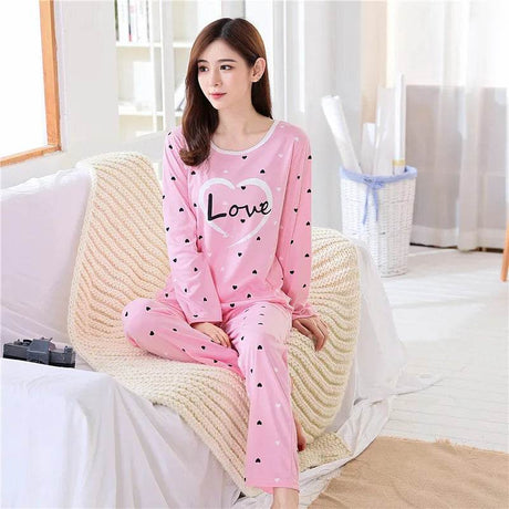 2 - Piece Thin Cotton Blend Women’s Pajama Set - Liva girl - Sleep Galleria
