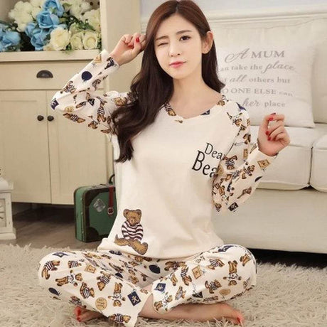 2 - Piece Thin Cotton Blend Women’s Pajama Set - Liva girl - Sleep Galleria