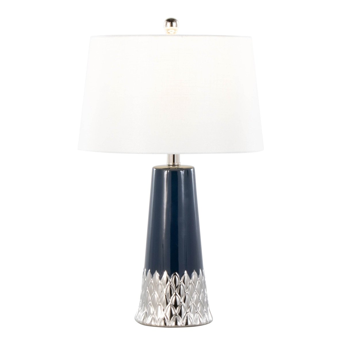 Contemporary Ceramic Table Lamp With Fabric Shade - LumiSource - Sleep Galleria