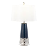 Contemporary Ceramic Table Lamp With Fabric Shade - LumiSource - Sleep Galleria