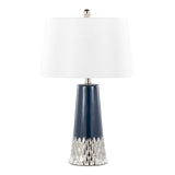 Contemporary Ceramic Table Lamp With Fabric Shade - LumiSource - Sleep Galleria