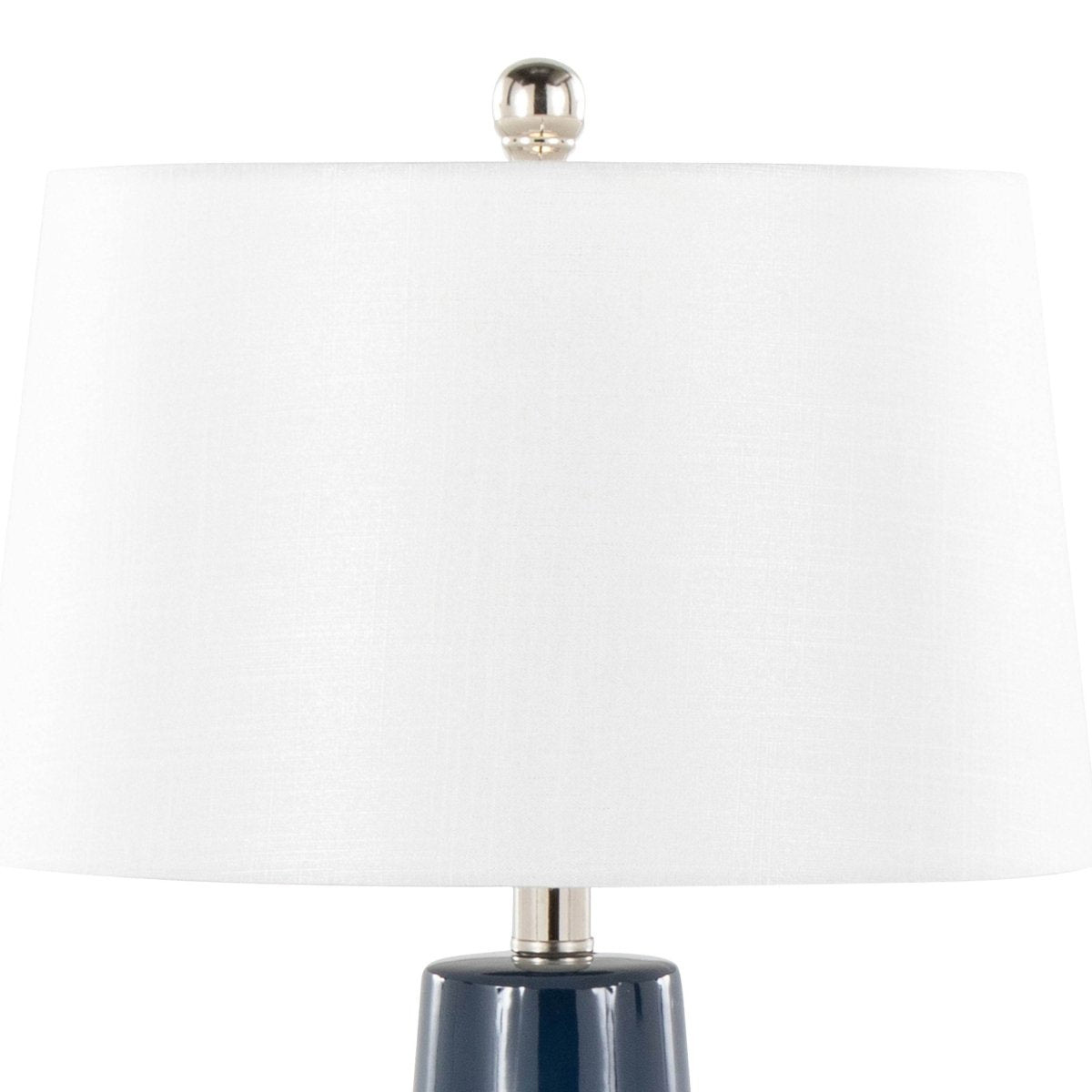 Contemporary Ceramic Table Lamp With Fabric Shade - LumiSource - Sleep Galleria