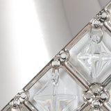 Crystal Clear K9 Metal Table Lamp With Nickel Finish - Sleep Galleria