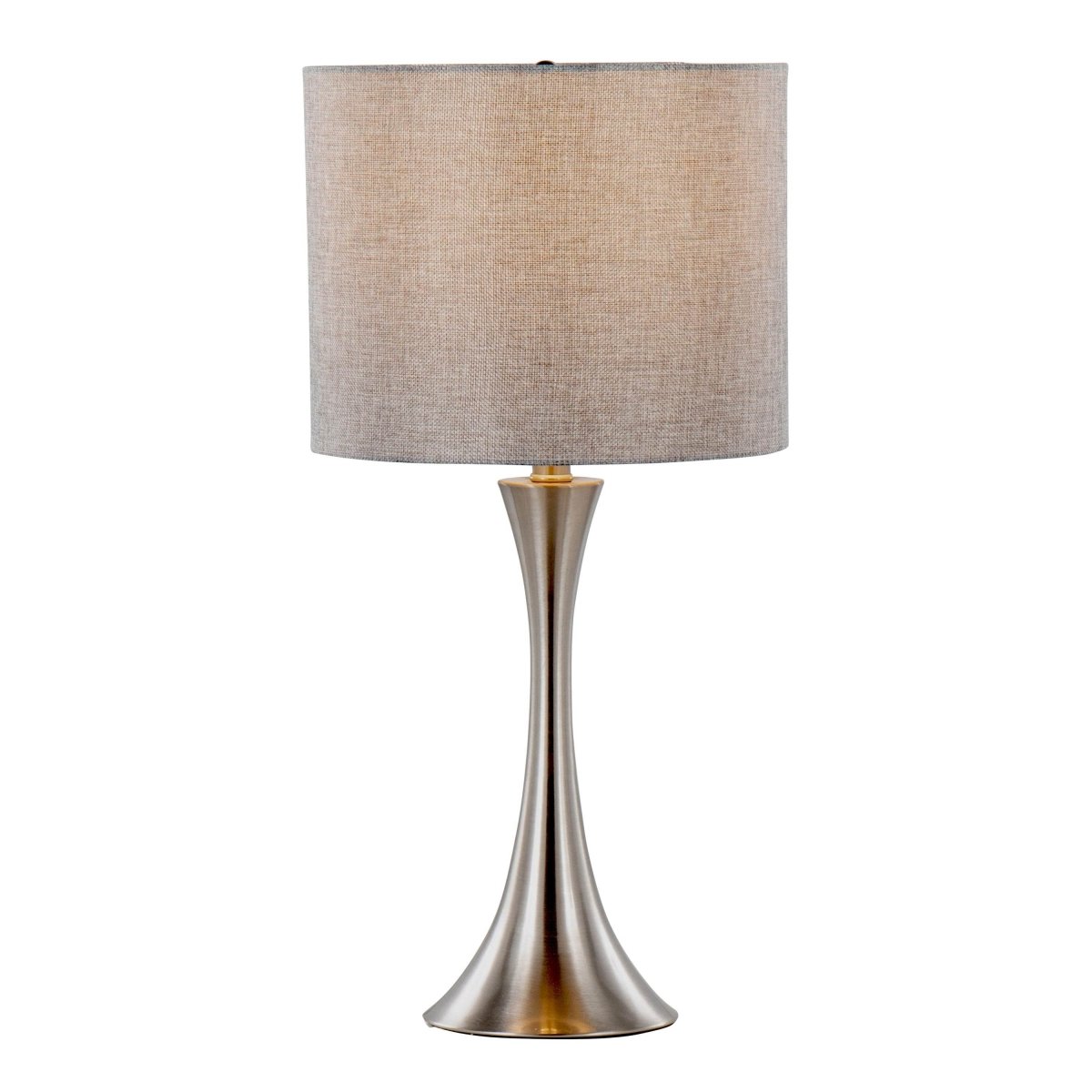 Set of 2 Contemporary Brushed Nickel Metal Table Lamps - LumiSource - Sleep Galleria