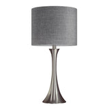 Set of 2 Contemporary Brushed Nickel Metal Table Lamps - LumiSource - Sleep Galleria