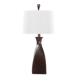 Set Of 2 Contemporary Copper Bronze Linen Table Lamps - Sleep Galleria